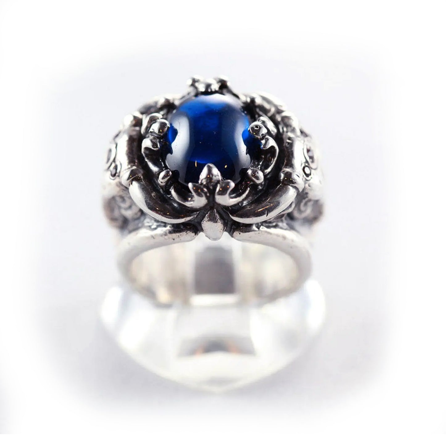 Bulls Crown Sterling Silver Ring