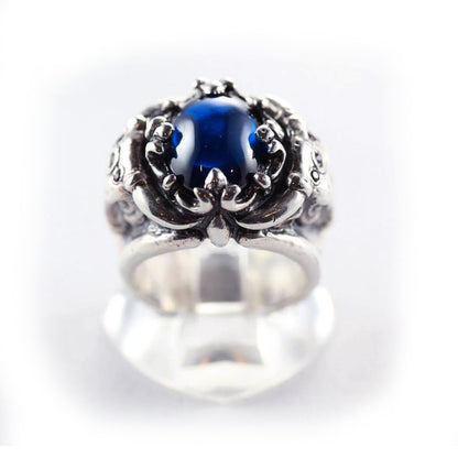 Bulls Crown Sterling Silver Ring