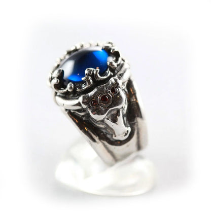 Bulls Crown Sterling Silver Ring