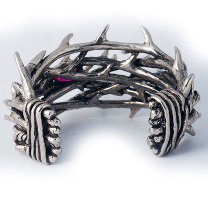 Thorns Crown Sterling Silver Bracelet V2