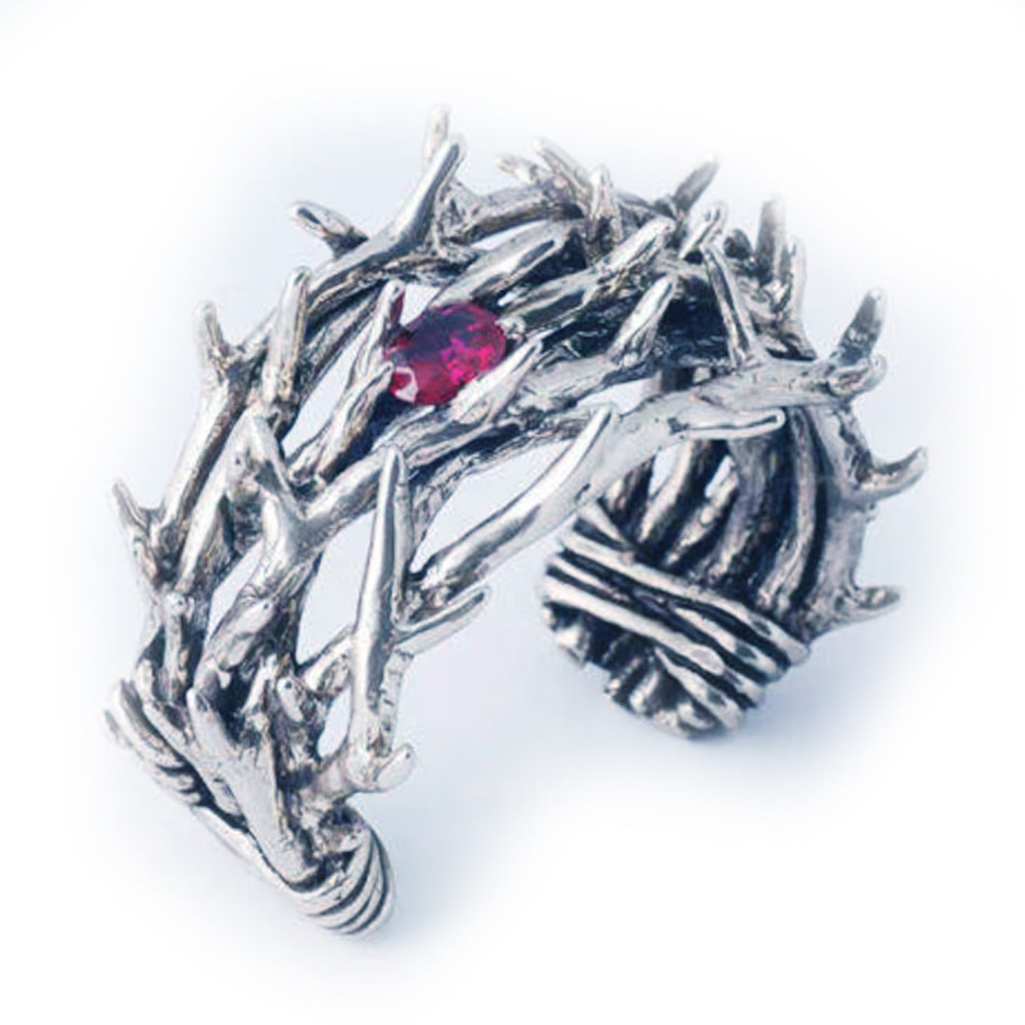 Thorns Crown Sterling Silver Bracelet V2