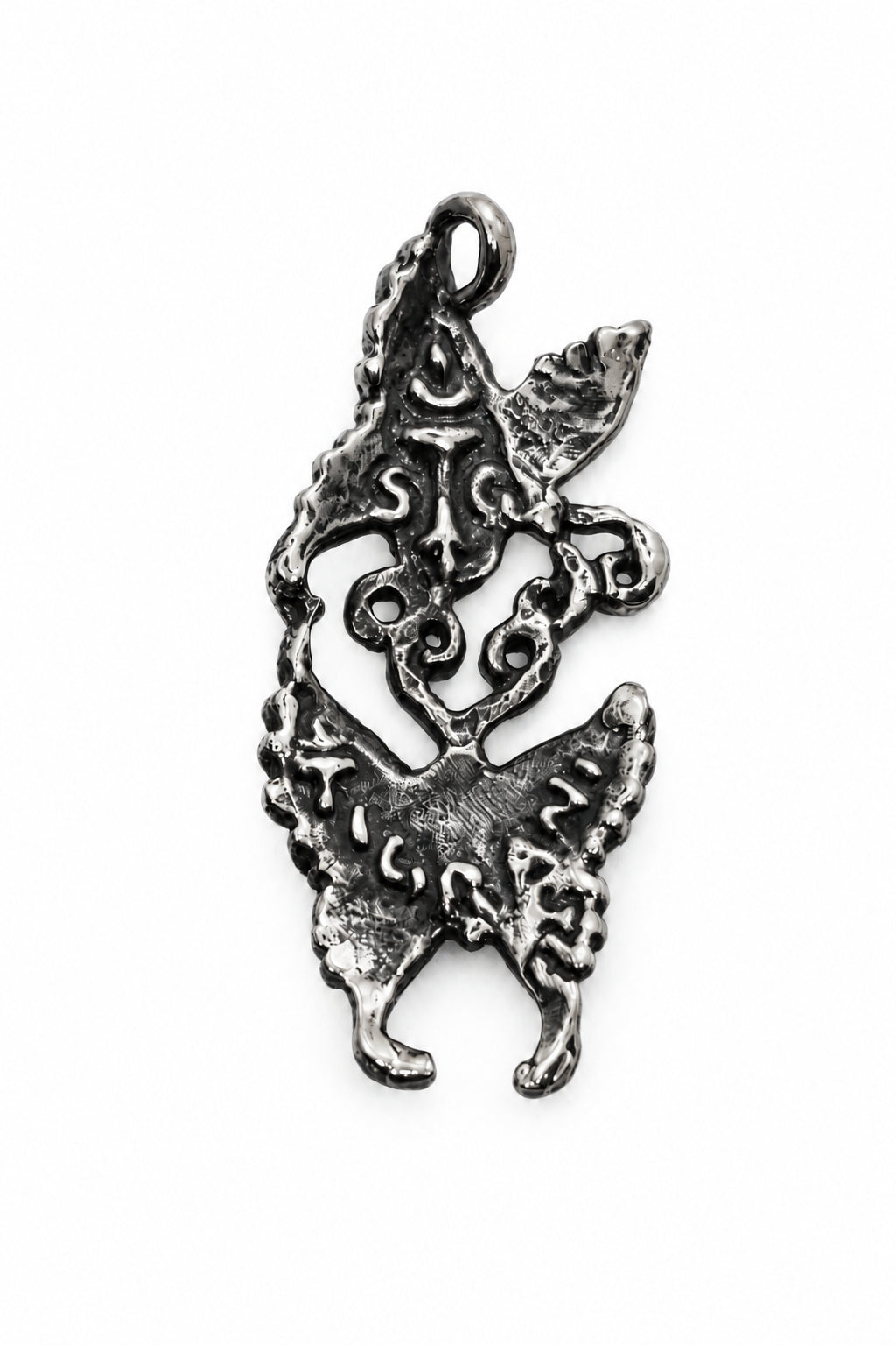 Butterflies in Love Playing and Flying Sterling Silver Pendant