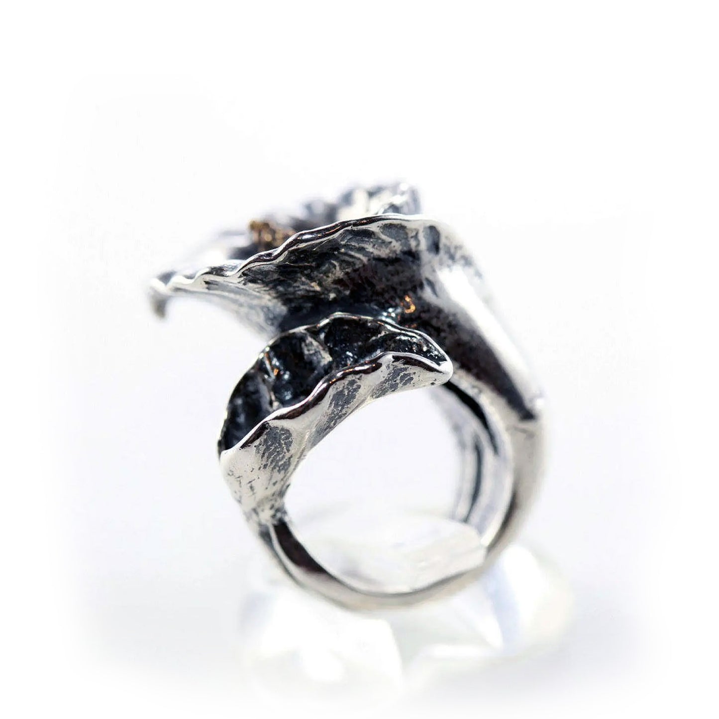 Calla Lily Sterling Silver and Bronze Ring