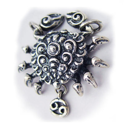 Cancer "June 21 - July 22"Sterling Silver Pendant or Necklace