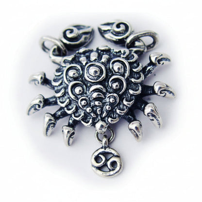 Cancer "June 21 - July 22"Sterling Silver Pendant or Necklace