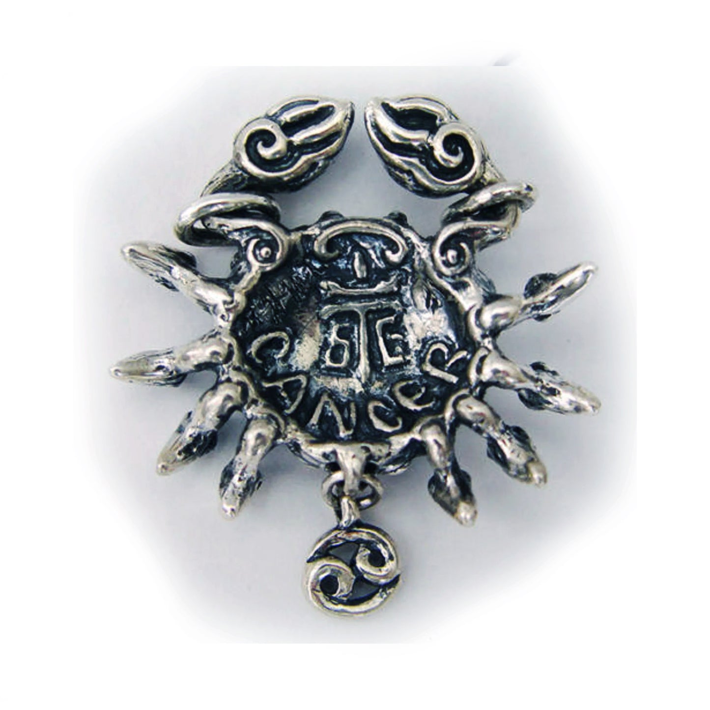 Cancer "June 21 - July 22"Sterling Silver Pendant or Necklace
