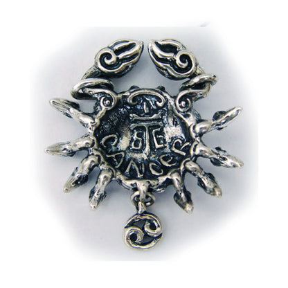 Cancer "June 21 - July 22"Sterling Silver Pendant or Necklace