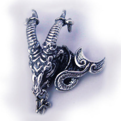 Capricorn "December 22 - January 19" Sterling Silver Pendant or Necklace