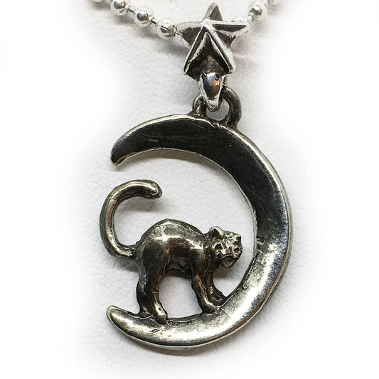 Halloween Cat Sterling Silver Pendant