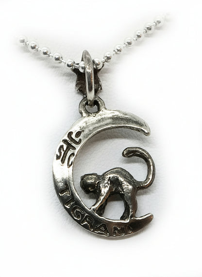 Halloween Cat Sterling Silver Pendant