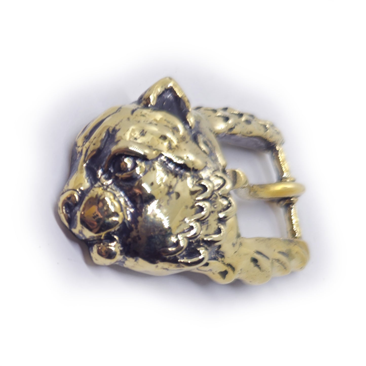 Cat Head Bronze Belt Buckle