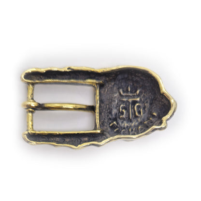 Cat Head Bronze Belt Buckle