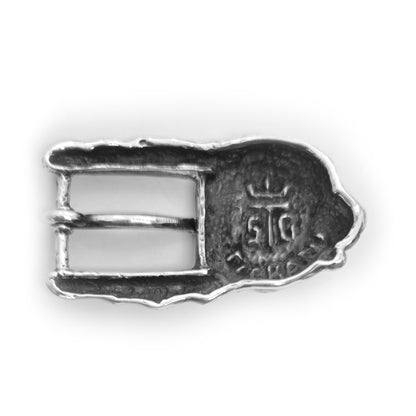 Cat Head Sterling Silver Belt Buckle