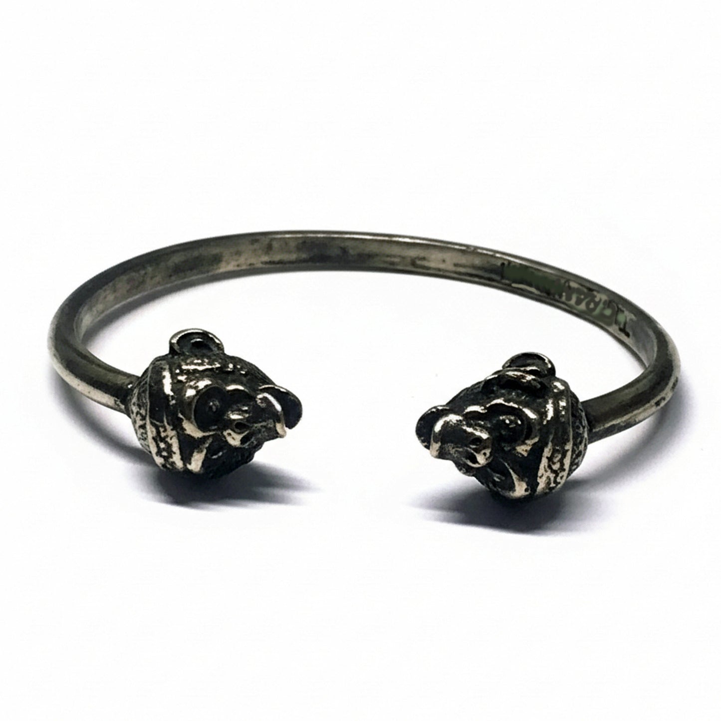 Chimpanzee Head Sterling Silver Bracelet