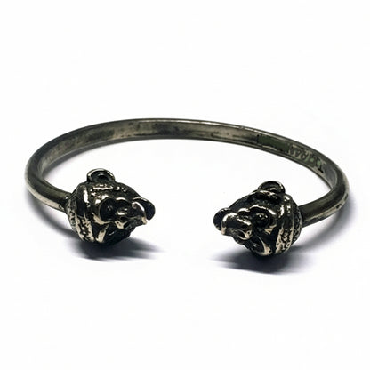 Chimpanzee Head Sterling Silver Bracelet