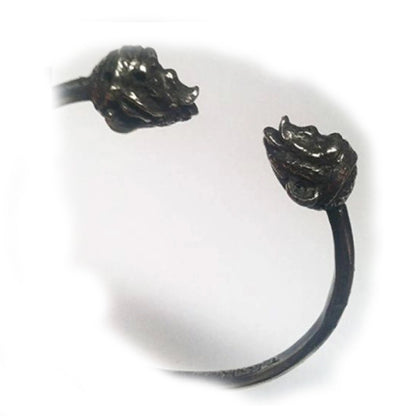 Chimpanzee Head Sterling Silver Bracelet