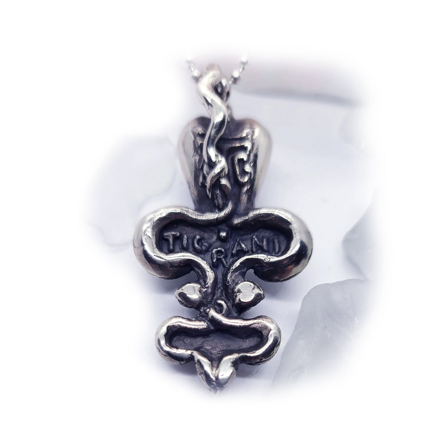 Cobra Fleur-De-Lis with Rubies Pendant V2