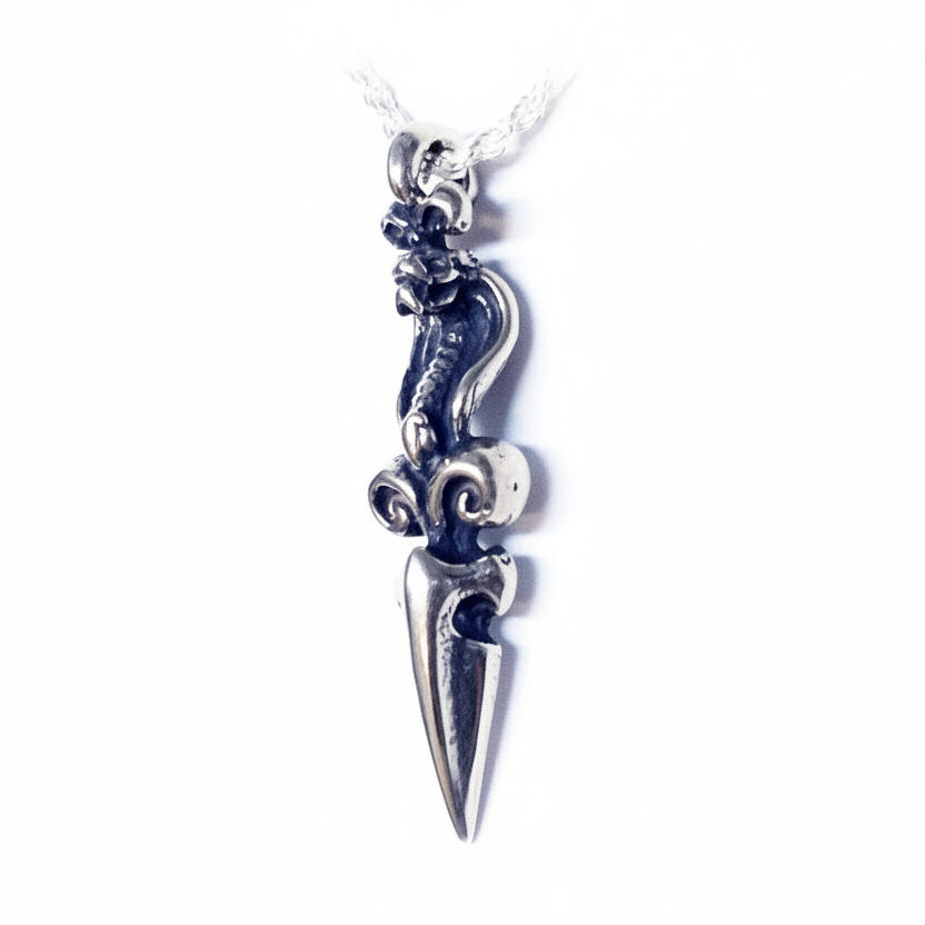 Cobra Small Dagger Sterling Silver Pendant