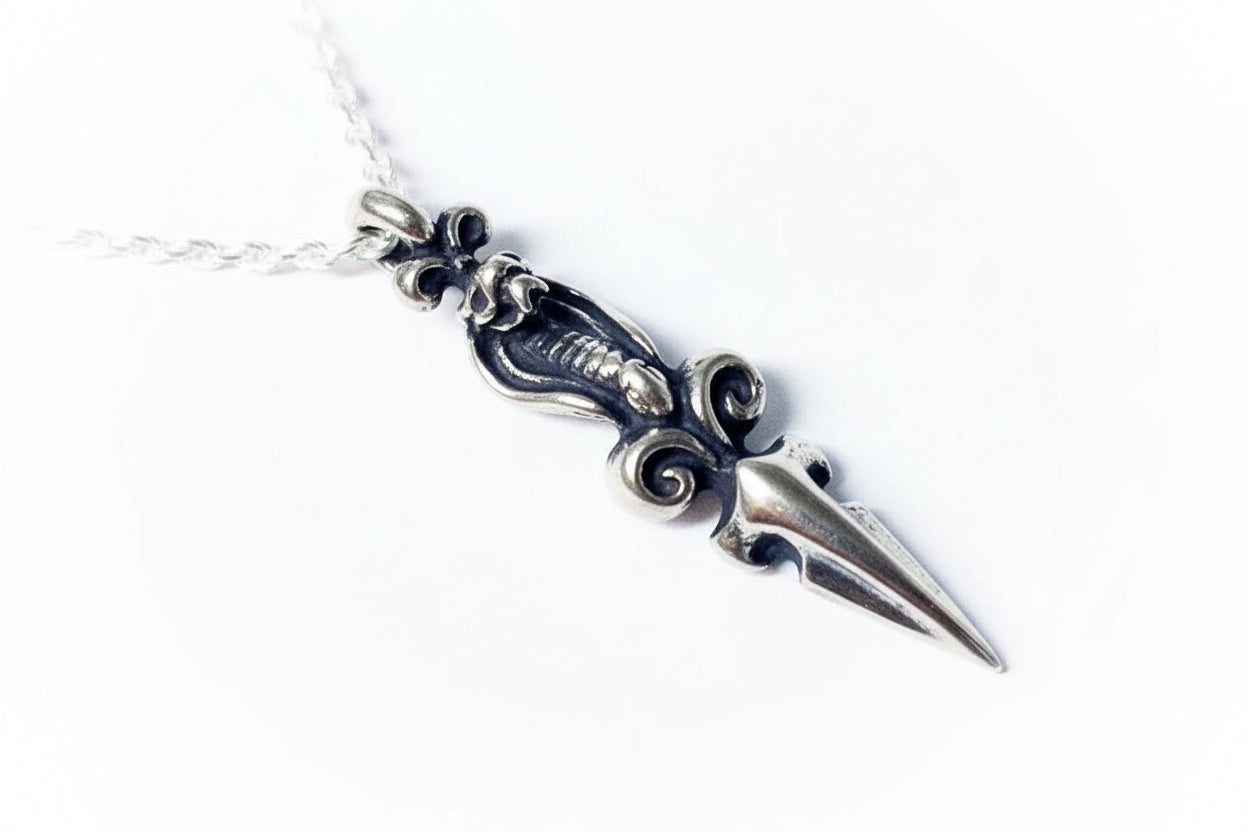 Cobra Small Dagger Sterling Silver Pendant