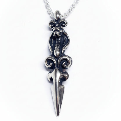 Cobra Small Dagger Sterling Silver Pendant