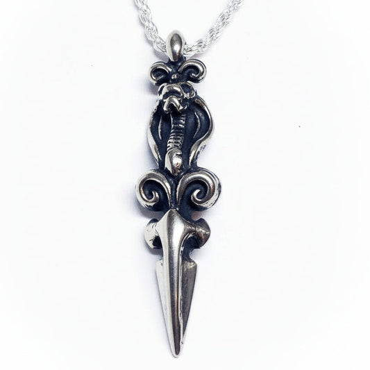 Cobra Small Dagger Sterling Silver Pendant