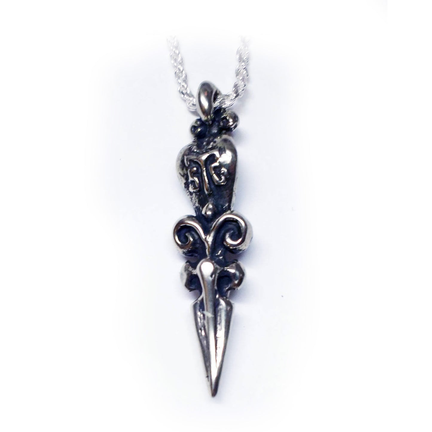 Cobra Small Dagger Sterling Silver Pendant