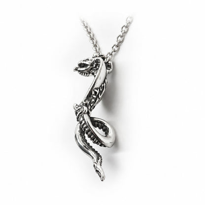 Cobra Wise King Sterling Silver Pendant with Ruby