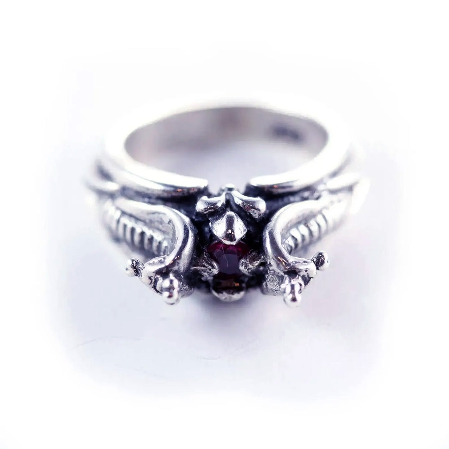 Cobras Twin Sterling Silver Ring