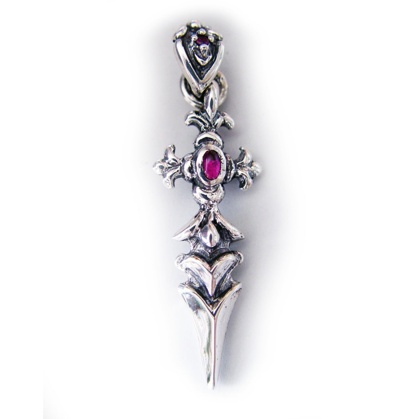 Cross Dagger Sterling Silver Pendant
