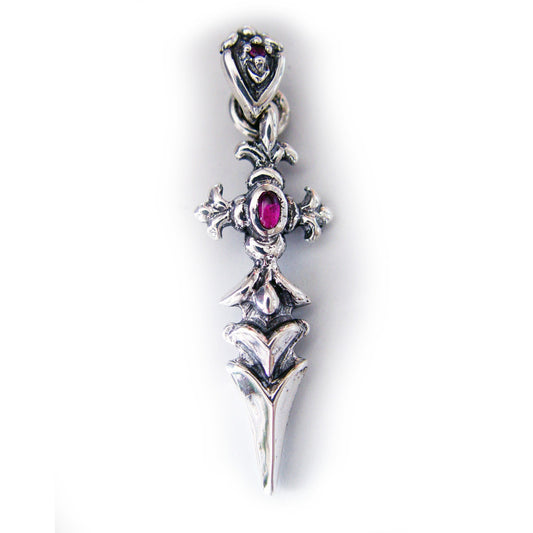 Cross Dagger Sterling Silver Pendant