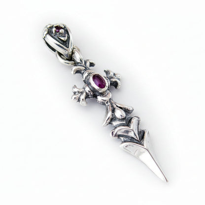 Cross Dagger Sterling Silver Pendant