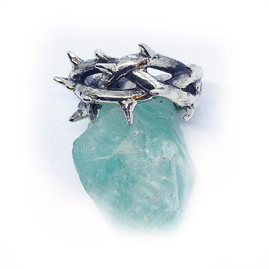 Crown of Thorns Silver Ring V2