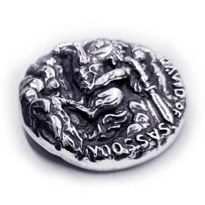 David of Sassoun Armenian National Epic Sterling Silver Belt Buckle