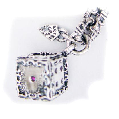Dice Sterling Silver Key Chain
