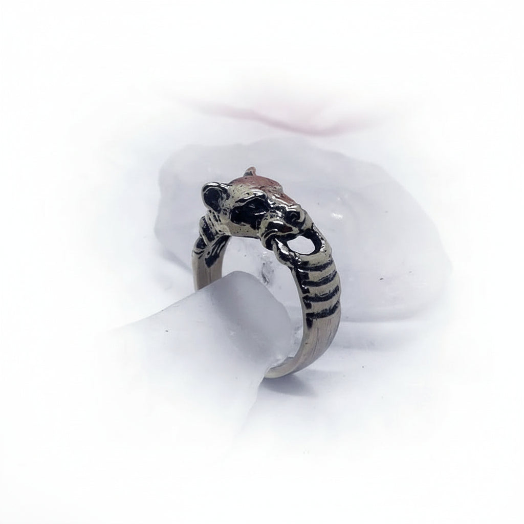 Dog Sterling Silver Small Ring