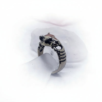 Dog Sterling Silver Small Ring