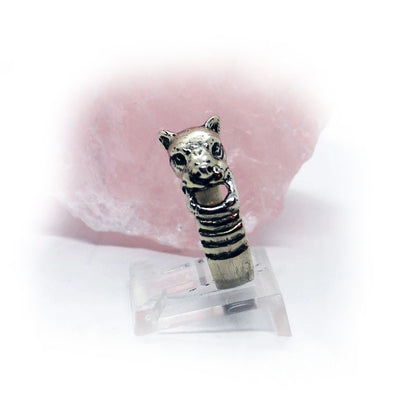 Dog Sterling Silver Small Ring