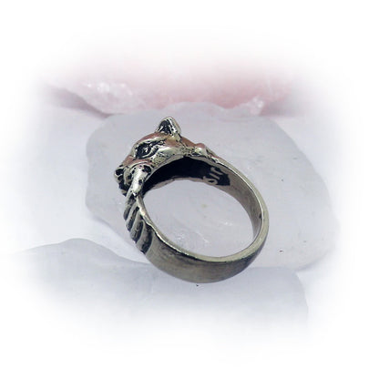 Dog Sterling Silver Small Ring