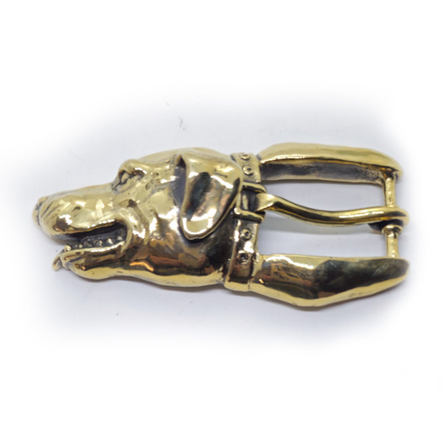 Dog Head Bronze Belt Buckle