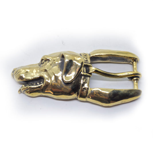 Dog Head Bronze Belt Buckle