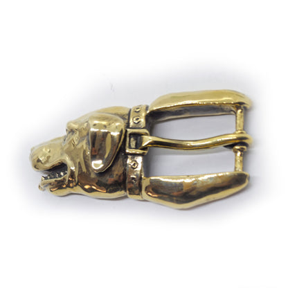 Dog Head Bronze Belt Buckle
