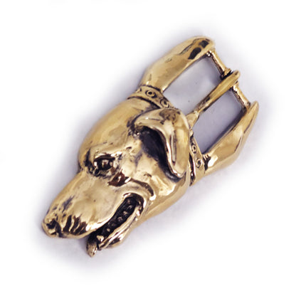 Dog Head Bronze Belt Buckle