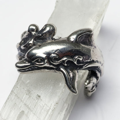 Dolphin Sterling Silver Ring