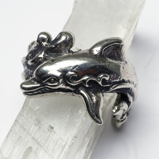 Dolphin Sterling Silver Ring