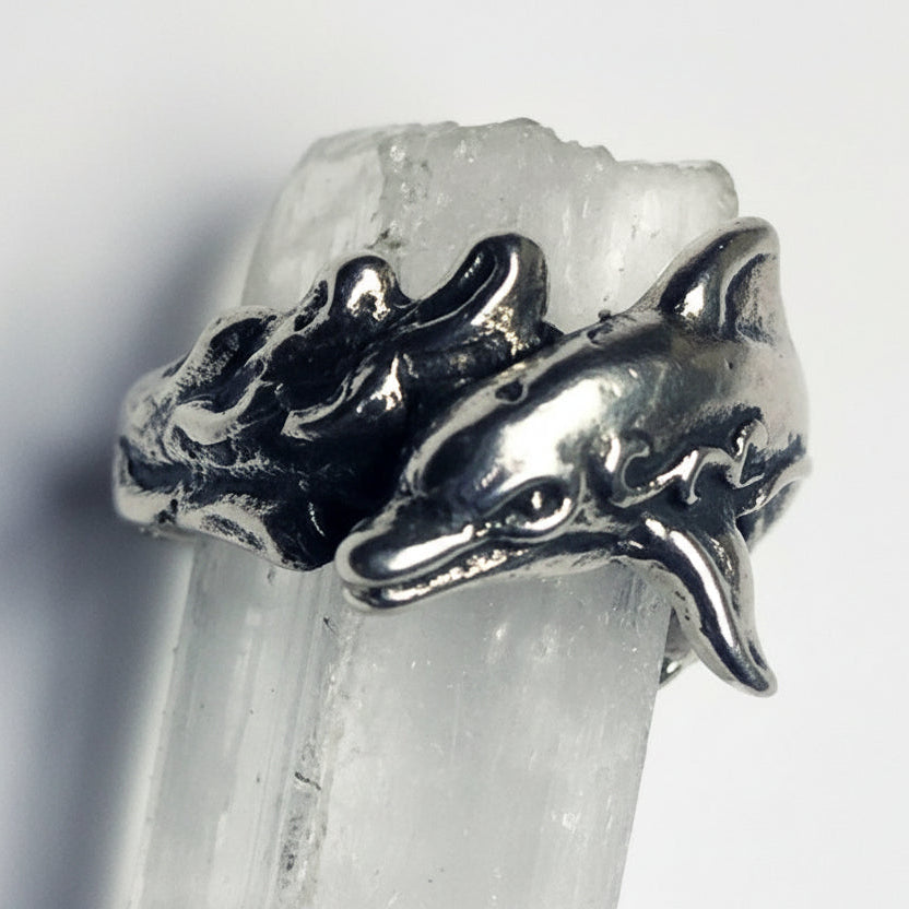 Dolphin Sterling Silver Ring