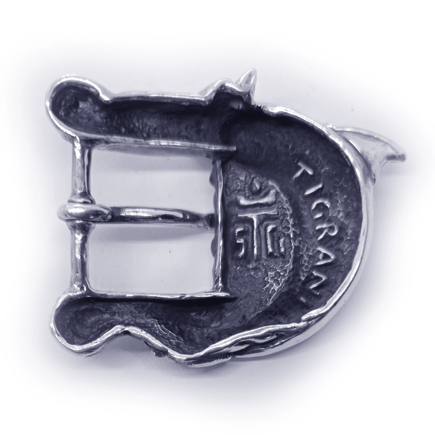 Dolphin In the Ocean Waves Sterling Silver Belt Buckle