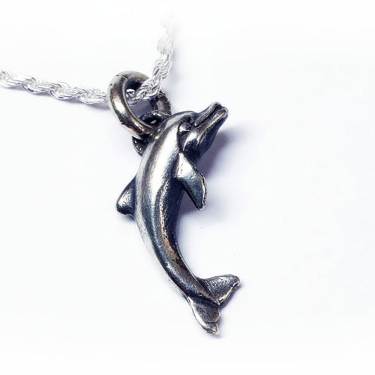 Dolphin sterling Silver Pendant