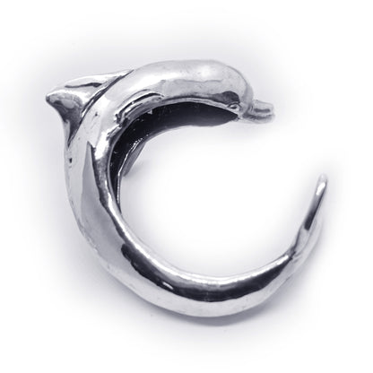 Dolphin Body on Arm Sterling Silver Bracelet
