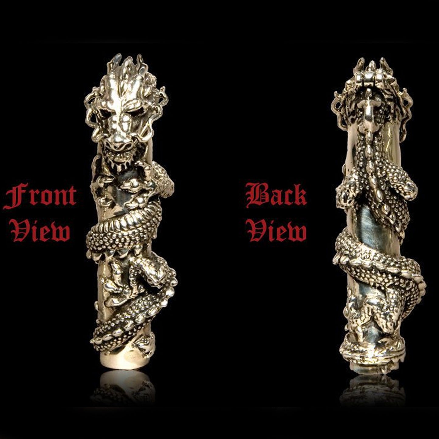 Dragon Cologne Flask Atomizer With Ruby Eyes