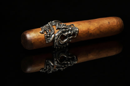 Dragon Sterling Silver Cigar Ring